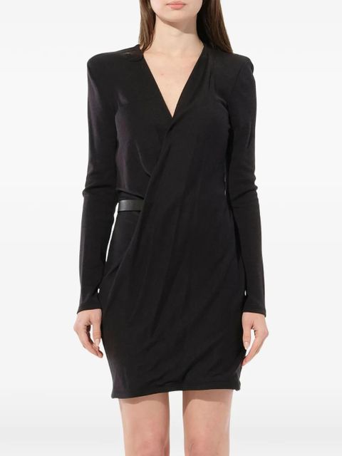 Balmain v-neck crossover dress - Black - zdjęcie produktu nr 1