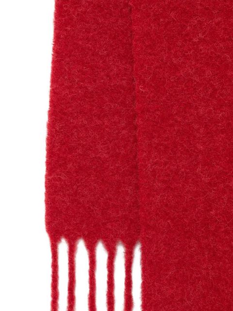 Jacquemus Le Carro fringed wool scarf - Red