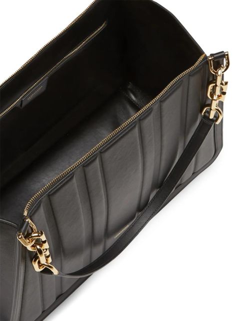 Ferragamo panelled-design leather tote bag - Black - zdjęcie produktu nr 2