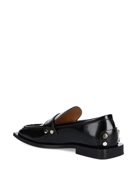 GANNI studded loafers - Black