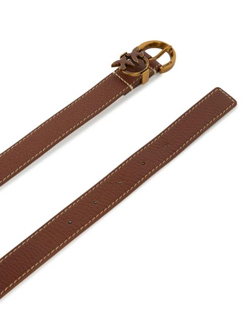 PINKO Tamboril H2.5 leather belt - Brown