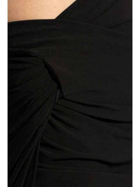 Jacquemus asymmetric draped skirt - Black