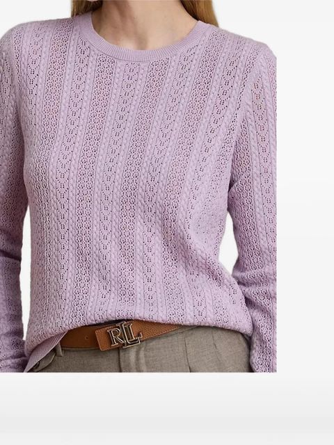 Lauren Ralph Lauren textured sweater - Purple