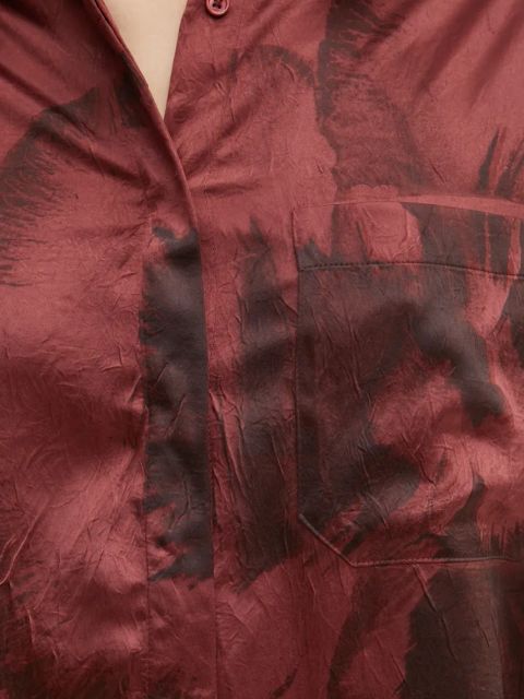 MAX&Co. koszula damska kolor czerwony relaxed z kołnierzykiem klasycznym 2426116024200