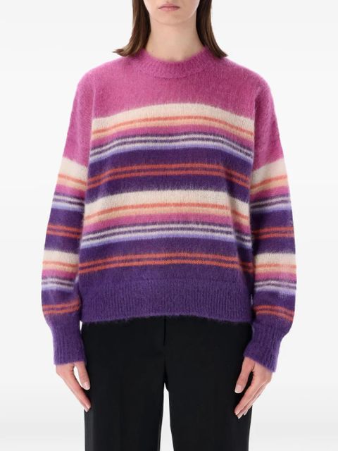 MARANT ÉTOILE striped-pattern sweater - Purple - zdjęcie produktu nr 1