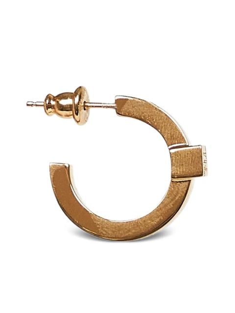FENDI FF-logo hoop earrings - Gold - zdjęcie produktu nr 2