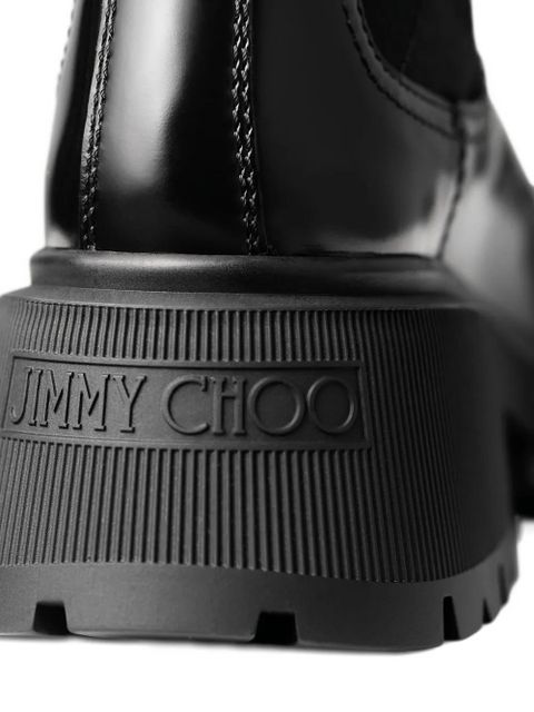 Jimmy Choo 50mm Louri Combat leather boots - Black - zdjęcie produktu nr 2