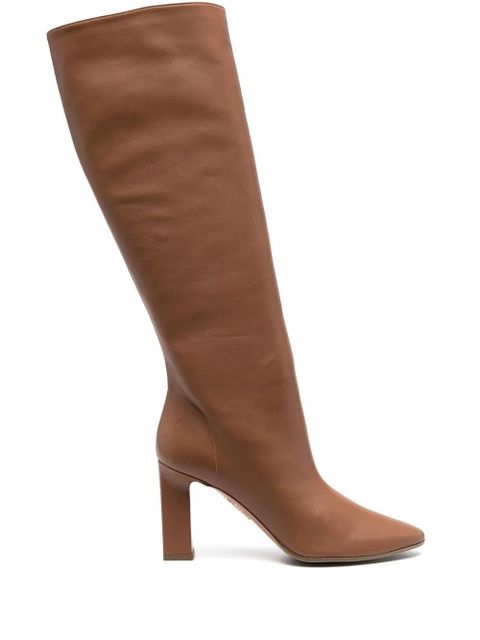Aquazzura Manzoni 85mm knee-high boots - Brown - zdjęcie produktu nr 1