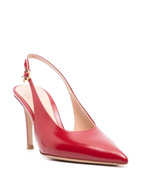 Gianvito Rossi Robbie 85mm slingback pumps - Red - zdjęcie produktu nr 2