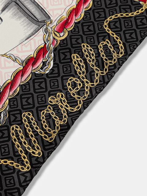 Marella chusta jedwabna kolor różowy wzorzysta 2523546076200