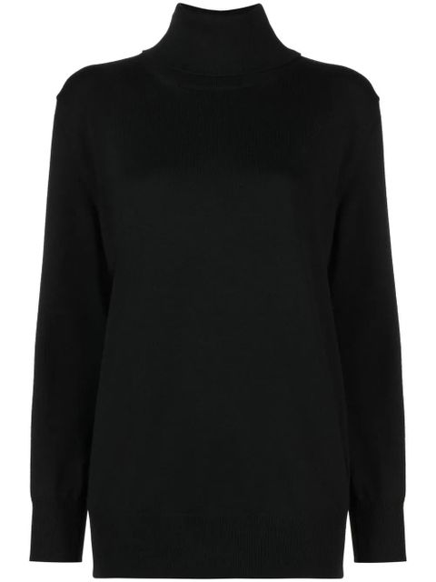 Jil Sander ribbed-knit wool jumper - Black - zdjęcie produktu nr 1