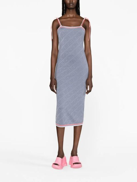 FENDI Fendi-Mirror midi dress - Grey - zdjęcie produktu nr 2