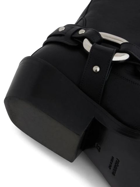 Rabanne XL Link biker boots - Black