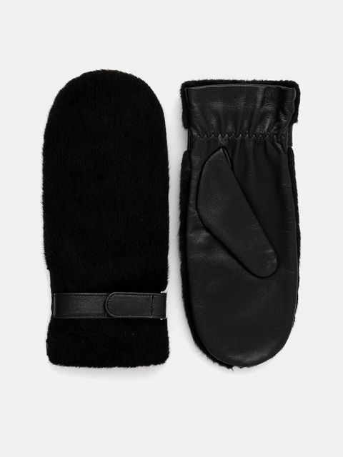 BOSS rękawiczki damskie kolor czarny 50551632 - zdjęcie produktu nr 1