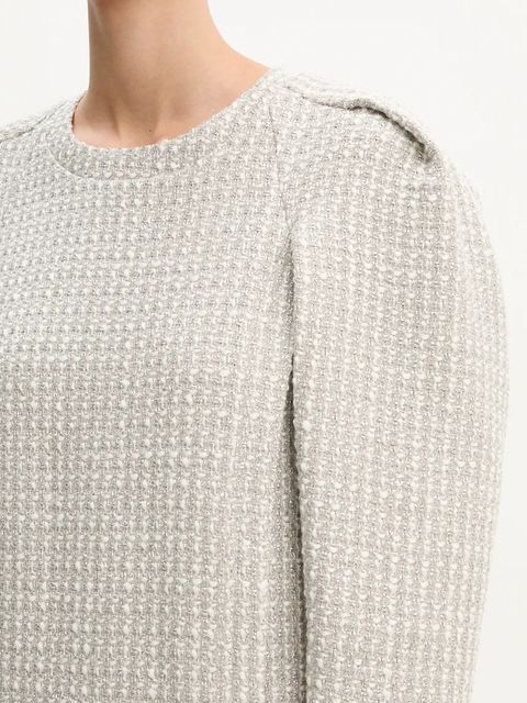 IRO sukienka z domieszką wełny kolor biały mini prosta WM33JULIETTE