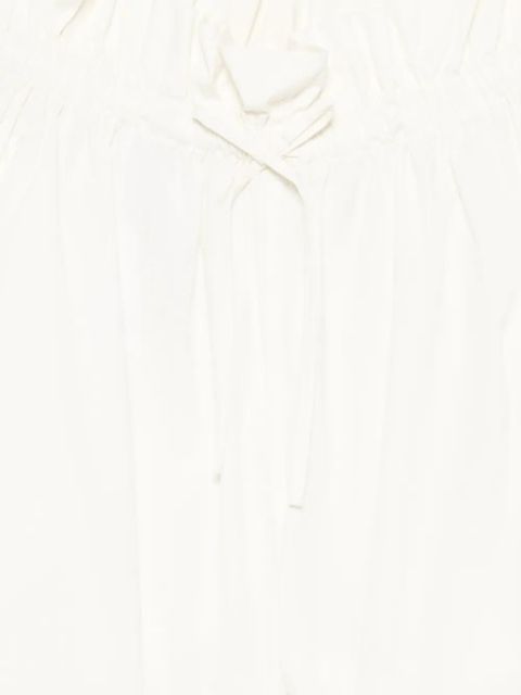 Jil Sander paperbag-waist drawstring shorts - White