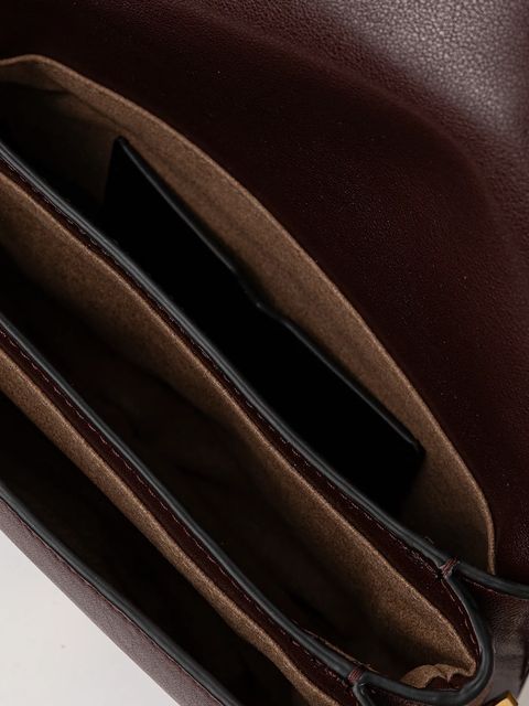 AllSaints torebka skórzana JUPITER kolor bordowy W263XC