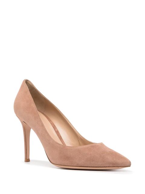 Gianvito Rossi Gianvito 85mm suede pumps - Pink - zdjęcie produktu nr 2