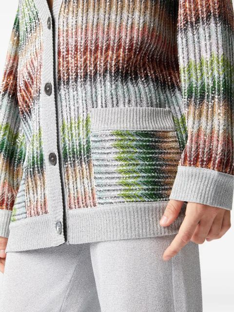 Missoni striped cardigan - Green