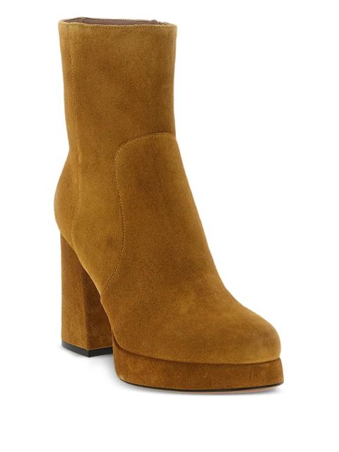 Valentino Garavani 90mm Fawcette platform VLogo Signature ankle boots - Neutrals