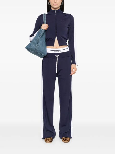 PINKO logo-waistband track pants - Blue
