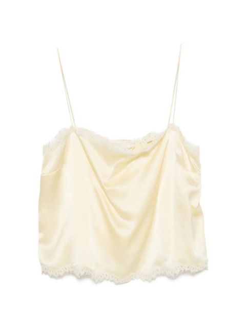 DÔEN Loure lace-trim top - Yellow - zdjęcie produktu nr 1