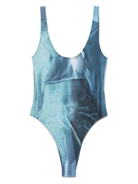 Jean Paul Gaultier abstract-print swimsuit - Blue - zdjęcie produktu nr 1