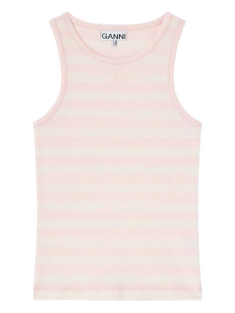 GANNI striped tank top - Pink - zdjęcie produktu nr 1