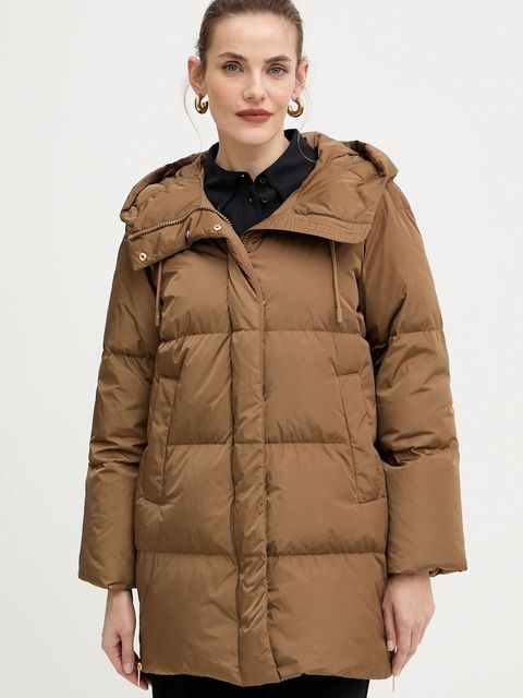 Weekend Max Mara kurtka puchowa NEWBEMBO kolor brązowy zimowa 2525496072600