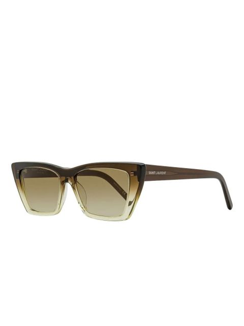 Saint Laurent Eyewear SL 276 Mica ombre rectangular sunglasses - Brown - zdjęcie produktu nr 2
