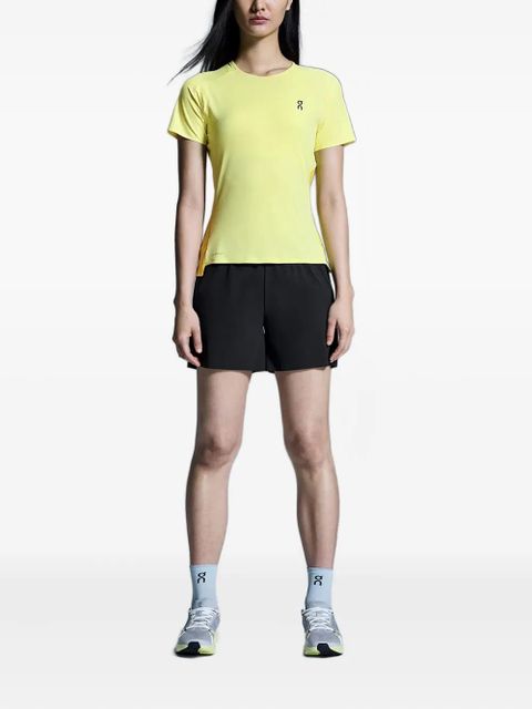 On Running panelled short-sleeved performance T-shirt - Yellow - zdjęcie produktu nr 2