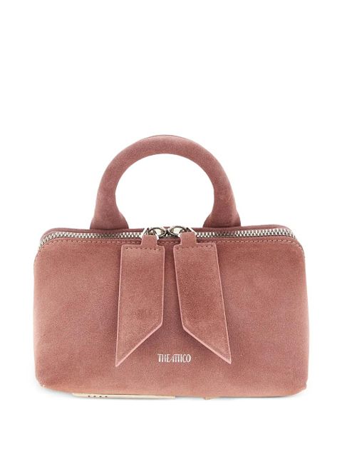 The Attico mini Friday embossed-logo handle bag - Pink - zdjęcie produktu nr 1