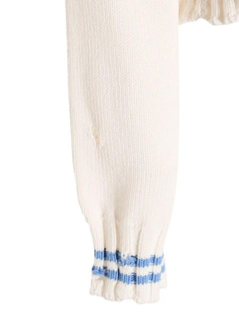 Marni distressed-effect cardigan - White