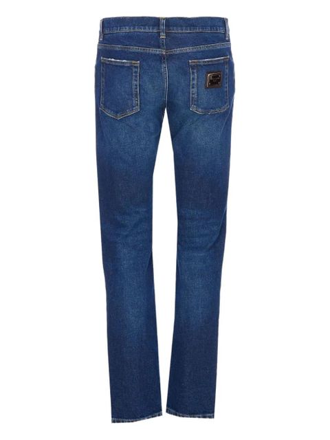 Dolce & Gabbana logo-plaque jeans - Blue