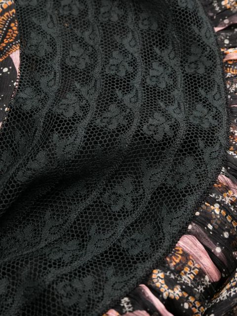 ETRO paisley-print silk minidress - Black