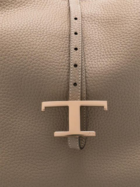 Tod's small T Timeless leather shoulder bag - Grey