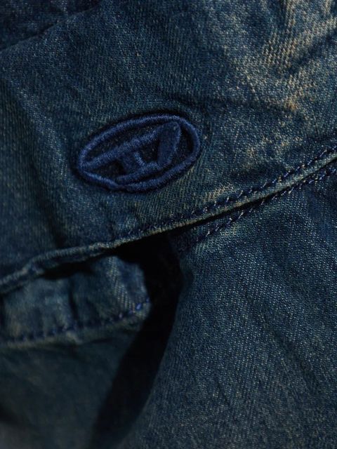 Diesel multi-pocket denim midi skirt - Blue