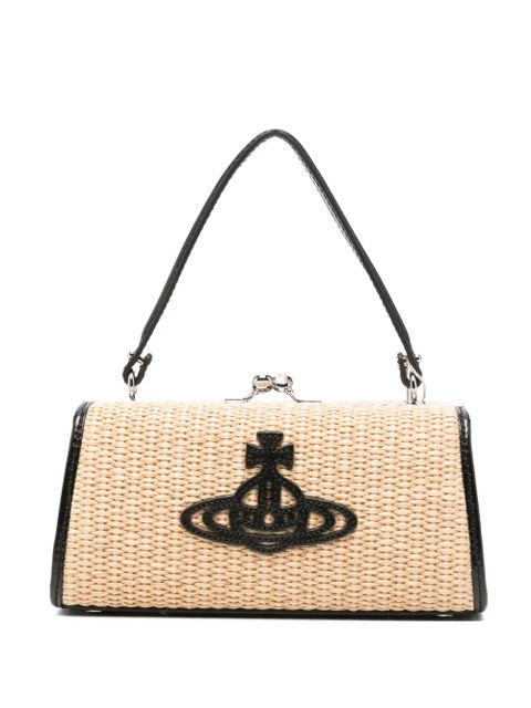 Vivienne Westwood XL Doll Orb-detail clutch bag - Neutrals - zdjęcie produktu nr 1