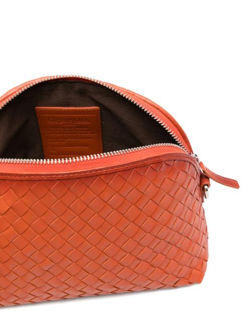DRAGON DIFFUSION Chunky Fellini woven clutch bag - Orange