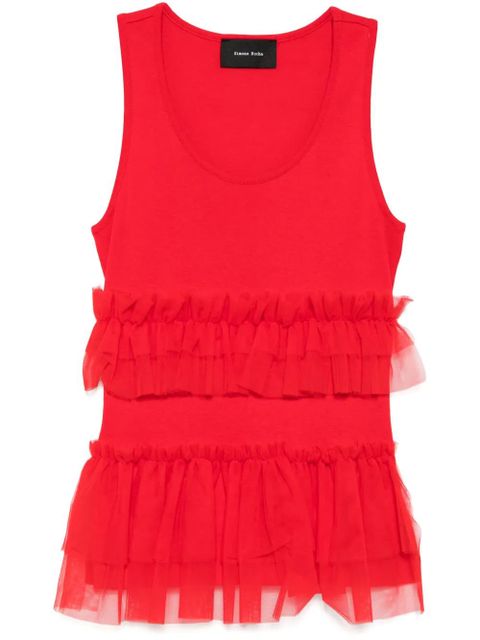 Simone Rocha sleeveless tank top - Red - zdjęcie produktu nr 1