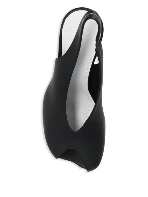 MM6 Maison Margiela 10mm slingback pumps - Black