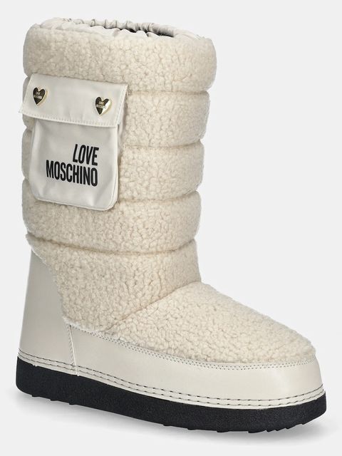 Love Moschino śniegowce kolor beżowy JA24452G0NISM12A - zdjęcie produktu nr 1