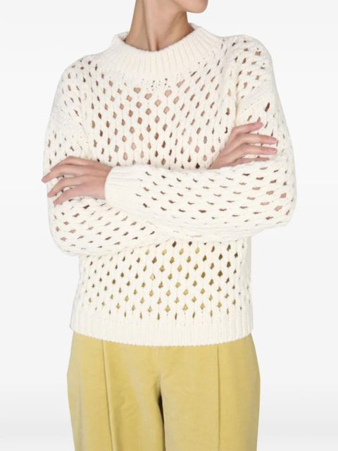Alysi long-sleeve sweater - Neutrals