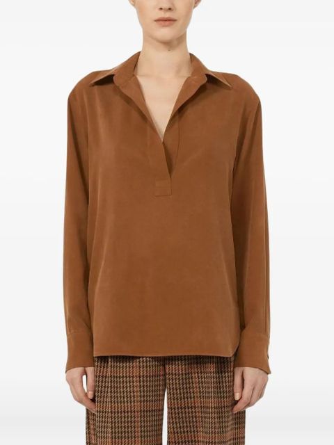 Max Mara Mirko silk blouse - Brown - zdjęcie produktu nr 1