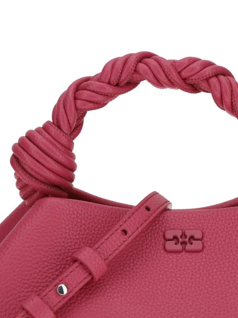 GANNI small Bou grained shoulder bag - Pink