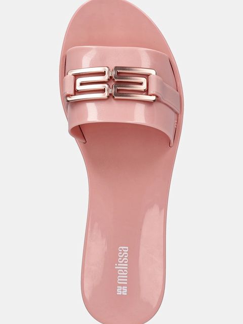 Melissa japonki MELISSA BABE M CHIC AD damskie kolor różowy na płaskim obcasie M 36000.BF047 - zdjęcie produktu nr 2