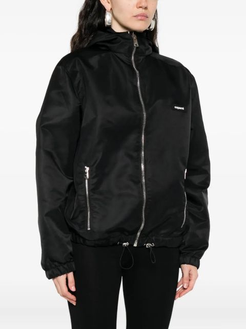 Coperni hooded zip-front jacket - Black