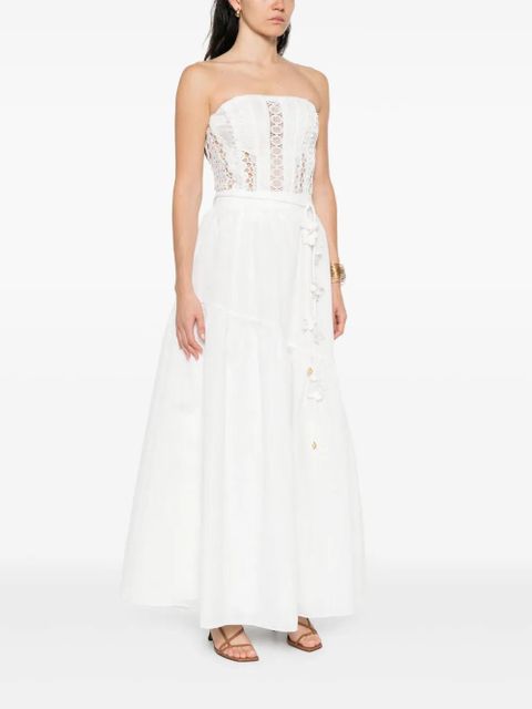 Aje Splendour maxi skirt - White