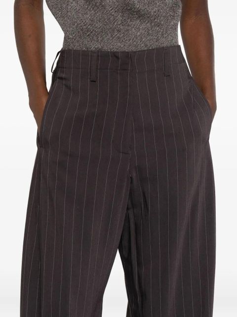 Magda Butrym pinstripe pants - Brown