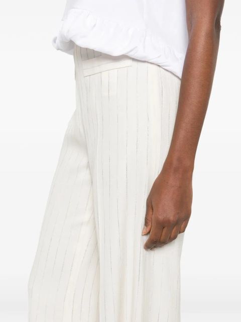 SANDRO striped palazzo pants - Neutrals
